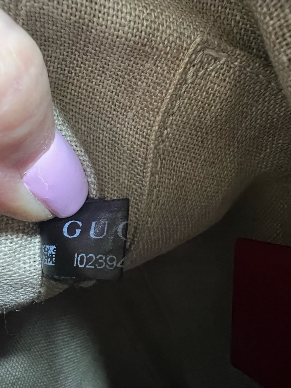 GUCCI Red Leather Microguccissima Bree Crossbody Bag - Picture 13 of 17